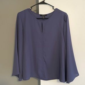 Blue work blouse